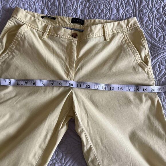 TALBOTS Relaxed Chino yellow Straight Leg Trousers for Women size 6 - Picture 8 of 11